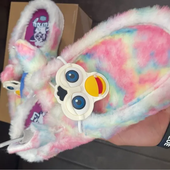 HEY DUDE Wendy Slip Furby Rainbow Slip Casual Shoes US Women’s Size 9