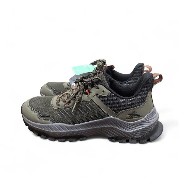 High Sierra Alpine Low Hiker Shoes Trail Sneakers Olive Green Men's Size