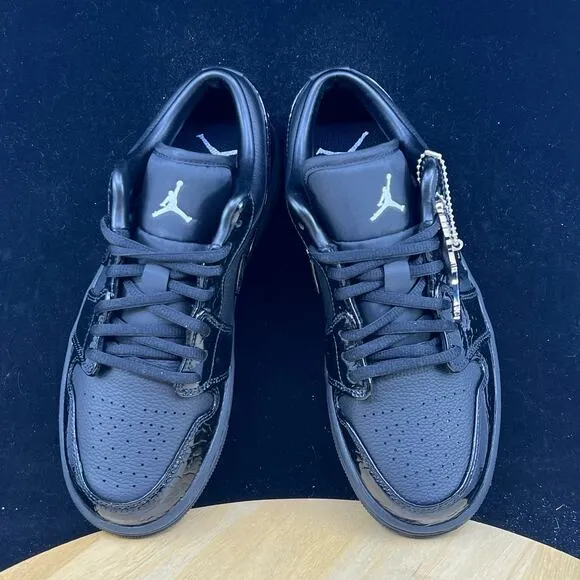 HJ7743-010 Nike WMNS Air Jordan 1 Low SE Black Croc (Women's) Size 7