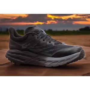 HOKA Black Speedgoat GTX GoreTex Hiking Trail Shoes Mens 11.5 New Fast Shipping