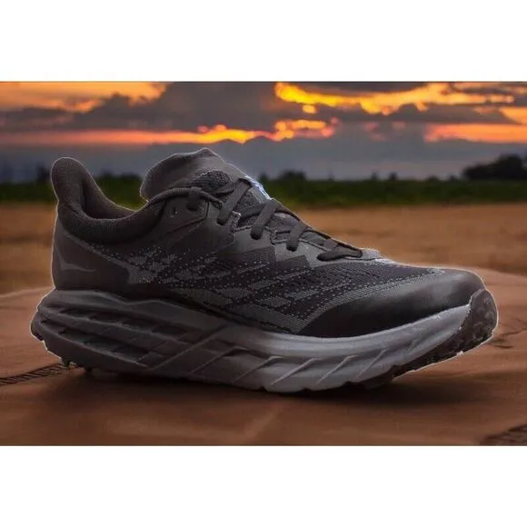 HOKA Black Speedgoat GTX GoreTex Hiking Trail Shoes Mens 11.5 New Fast Shipping