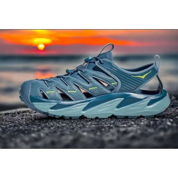 Hoka Hopara Shoes Blue Drawstring Hiking Outdoor Water Sandals Mens Size 11.5