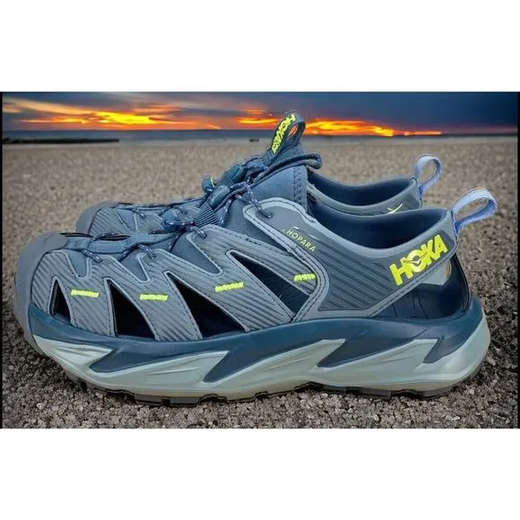 Hoka Hopara Shoes Blue Drawstring Hiking Outdoor Water Sandals Mens Size 11.5