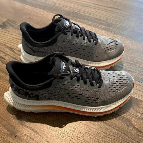 Hoka Kawana Black/Lunar Rock Men's Running Shoes 8.5