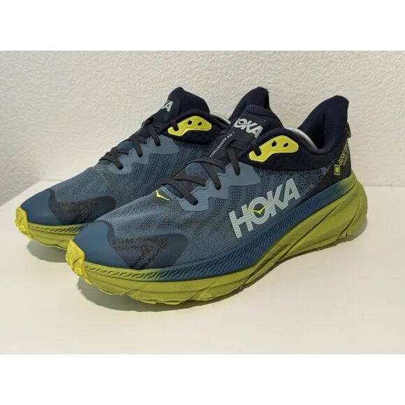 Hoka One Mens Challenger ATR 7 GTX Trail Running Shoes Sz 12 Goretex Waterproof