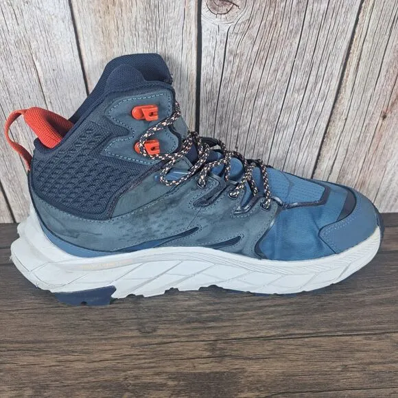 Hoka One One Anacapa Mid GTX Hiking Boots Women's Sz 8.5 B Teal Blue (READ)