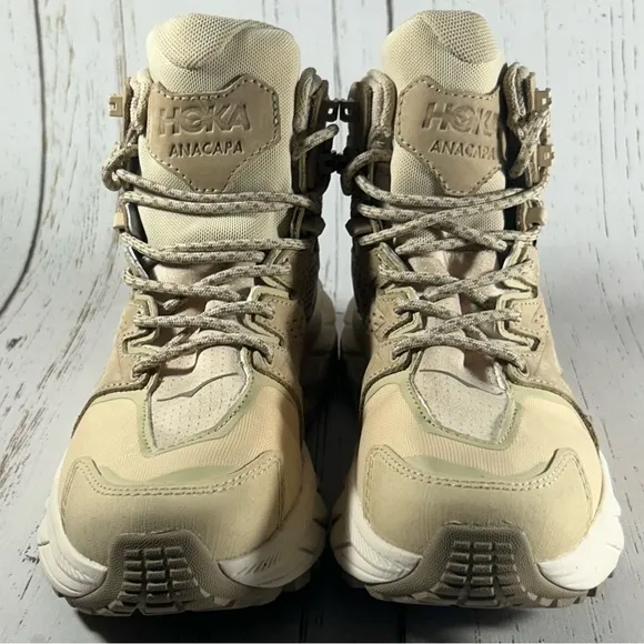 Hoka One One Anacapa Mid GTX Womens Hiking Shoes Brown Size 5 1134984-SSEG