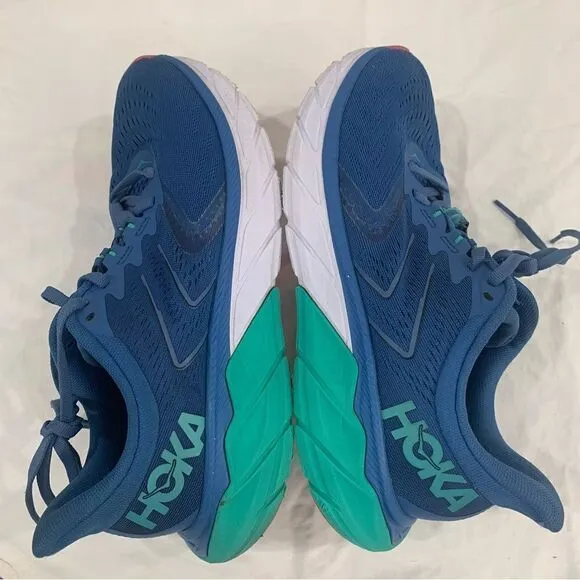 Hoka One One Arahi 5 Women's 9B Running Shoes Sneakers Blue Athleisure