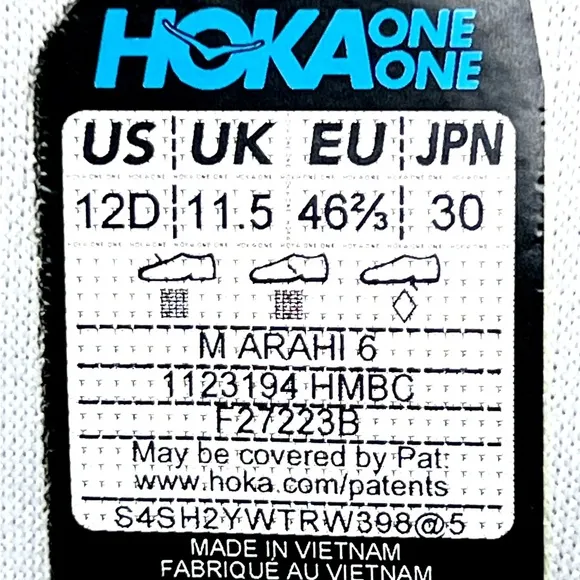 Hoka One One Arahi 6 Men's Running Gym Training Shoes - 12