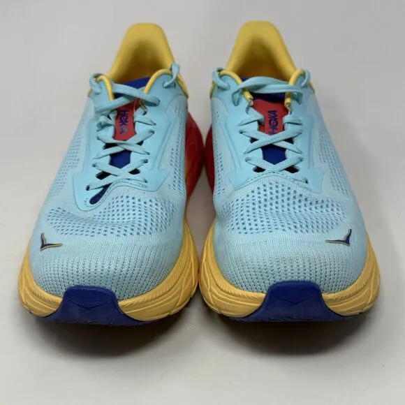 Hoka One One Arahi 7 Shoes Mens 10.5 2E Wide Blue Yellow Running Sneakers