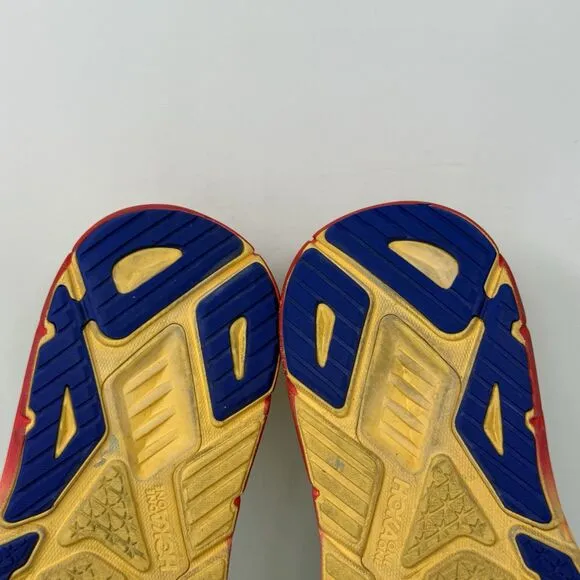 Hoka One One Arahi 7 Shoes Mens 10.5 2E Wide Blue Yellow Running Sneakers