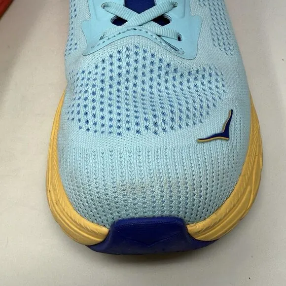 Hoka One One Arahi 7 Shoes Mens 10.5 2E Wide Blue Yellow Running Sneakers