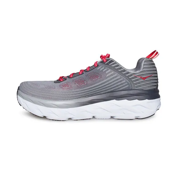 Hoka One One Bondi 6 1019269-ASGY Sneakers Men's Alloy Gray Running Shoes EFAS6