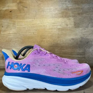 Hoka One One Clifton 9 Womens Sz 11 Running Shoes Sneakers Cyclamen Sweet Lilac