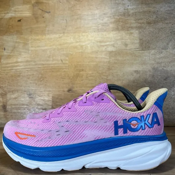 Hoka One One Clifton 9 Womens Sz 11 Running Shoes Sneakers Cyclamen Sweet Lilac