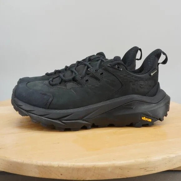 Hoka One One Kaha 2 GTX Low Womens Size 9.5 Shoes Boots Black Hiking Trail NEW