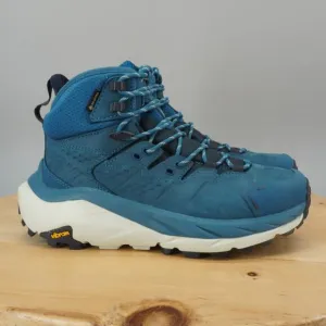 Hoka One One Kaha 2 GTX Mid Womens Size 6 Shoes Blue Coral Hiking Trail NEW