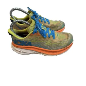 Hoka One One Shoes Youth US 3.5MD Evening Primrose Vibrant Clifton 9 1131170EPVO