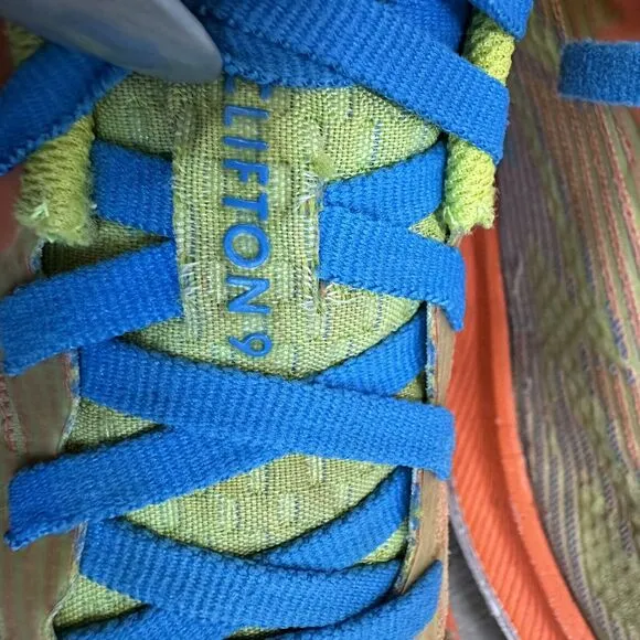 Hoka One One Shoes Youth US 3.5MD Evening Primrose Vibrant Clifton 9 1131170EPVO