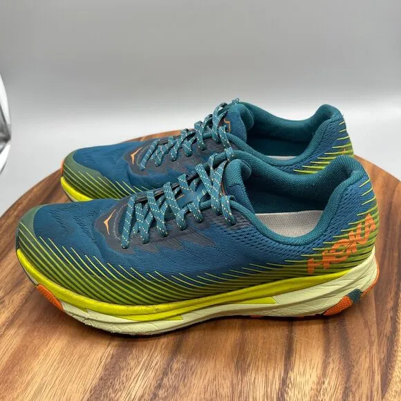 Hoka One One Torrent 2 Shoes Mens Size 9.5 Blue Trail Racer Running Hiking