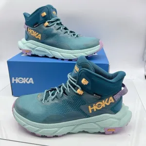 Hoka One One Trail Code GTX Hiking Shoe Ocean Mist/ Sunlit Ocean Womens US 10