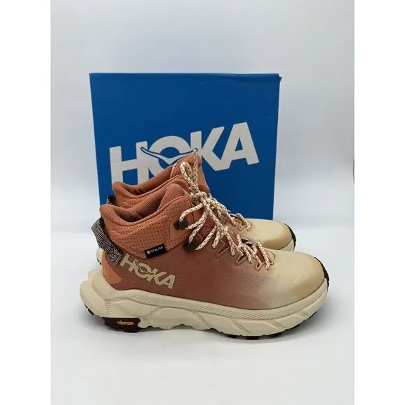 Hoka One One Trail Code GTX Womens Size 7 B Hiking Shoes Sun Baked Shortbread