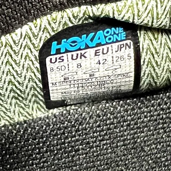 Hoka Speedgoat 5 GTX Spike Men’s 8.5 D Black Outdoor Hiking Shoes 1133550/BBLC