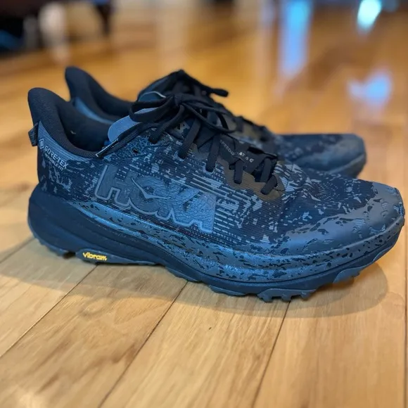 HOKA Speedgoat 6 GTX Men's Black Trail Running Shoes