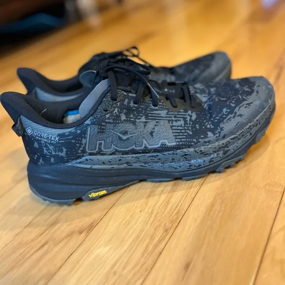 HOKA Speedgoat 6 GTX Men's Black Trail Running Shoes