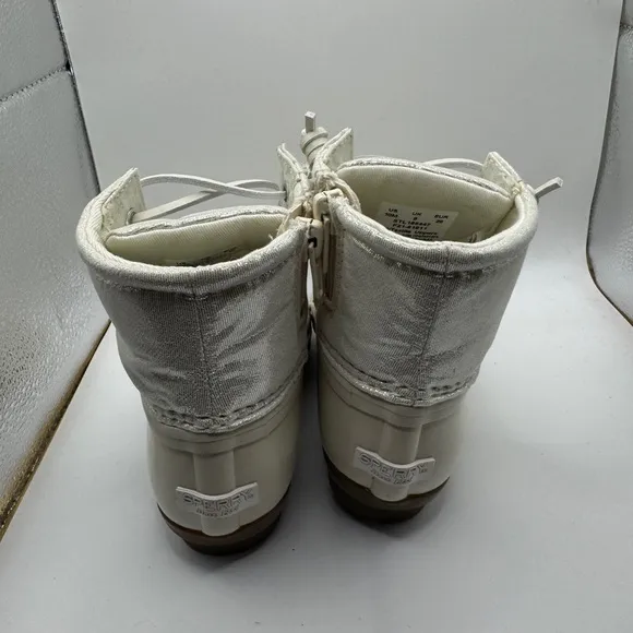 🎉HP 4/21🎉NWT Sperry Toddler Girl 10M Cream Waterproof Rain &amp; Snow Boots