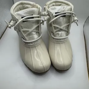 🎉HP 4/21🎉NWT Sperry Toddler Girl 10M Cream Waterproof Rain &amp; Snow Boots