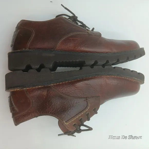 H.S. Trask  Oxford Casual Brown Leather Lace Up Men's Size 11.5