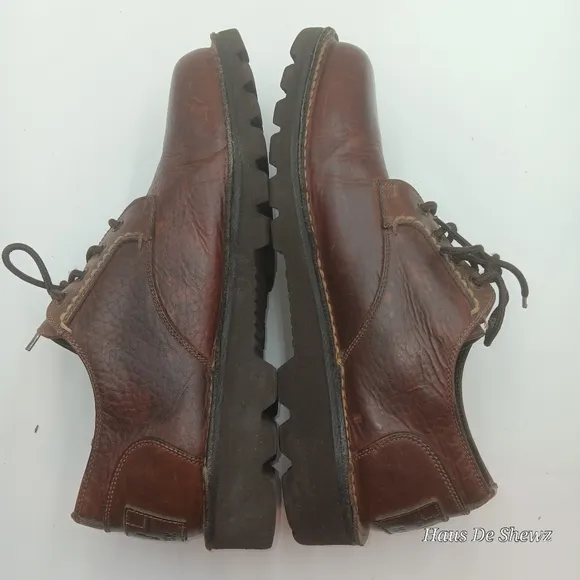 H.S. Trask  Oxford Casual Brown Leather Lace Up Men's Size 11.5