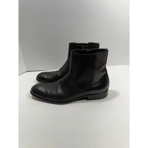 Hugo Boss Brodero Men’s Boot Brown Leather Size 9 Made In Italy 50271946 Boots