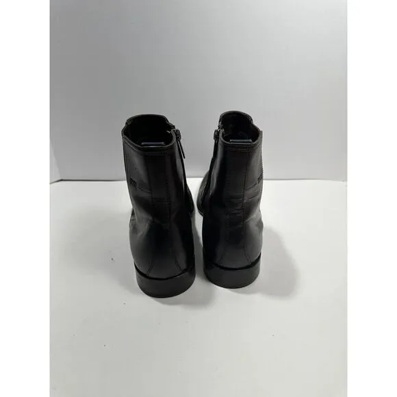 Hugo Boss Brodero Men’s Boot Brown Leather Size 9 Made In Italy 50271946 Boots