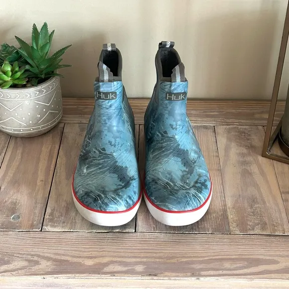 HUK Men’s Rogue Wave 9 Blue Fishing Boots