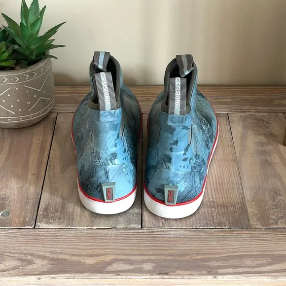 HUK Men’s Rogue Wave 9 Blue Fishing Boots