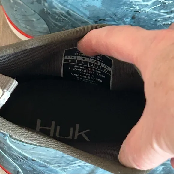 HUK Men’s Rogue Wave 9 Blue Fishing Boots