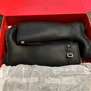 Hunter Men's Black Rain Boots