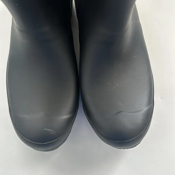 Hunter Rain Boots Black Size youth 5Boy / 6Girl Unisex EU 37 UK4