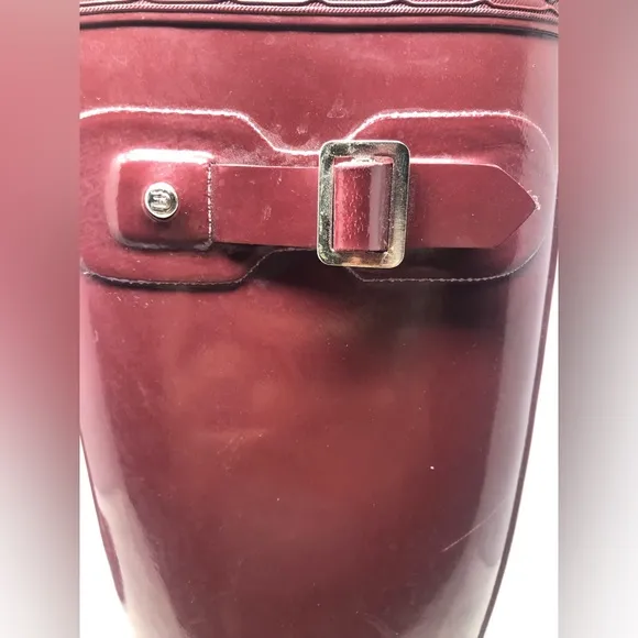 Hunter Women Burgundy Rain Tall Boots Size 5-6 M