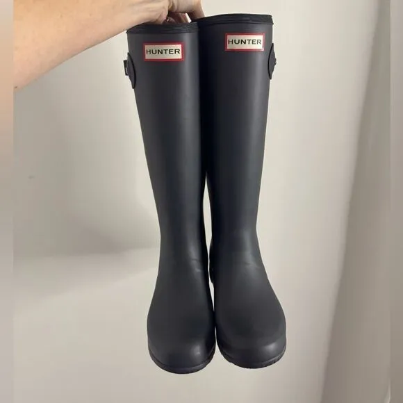 HUNTER WOMEN ORIGINAL TALL BACK ADJUSTABLE RAIN BOOTS