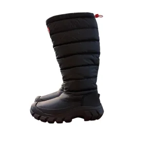 Hunter Women's Intrepid Tall Black Snow Boots WFT2108WWU Size 8