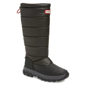 HUNTER Womens Intrepid Tall Black Waterproof Insulated Winter Snow Boots