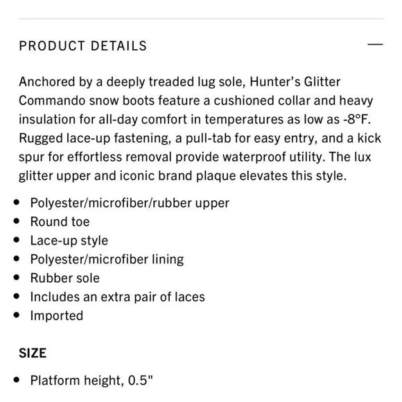 Hunter Commando Snow Boots