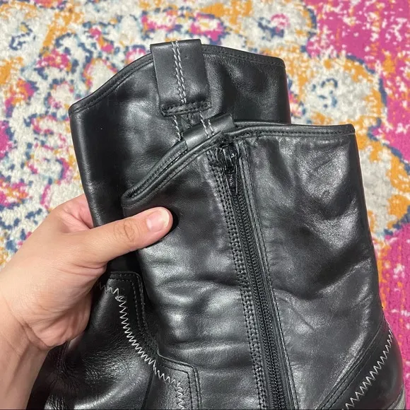 Hush Puppies Black Western Coastal Cowgirl Boots 8.5 Women