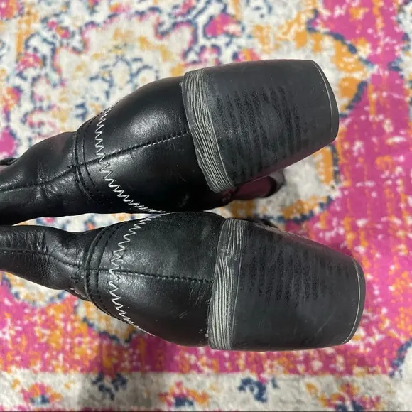 Hush Puppies Black Western Coastal Cowgirl Boots 8.5 Women