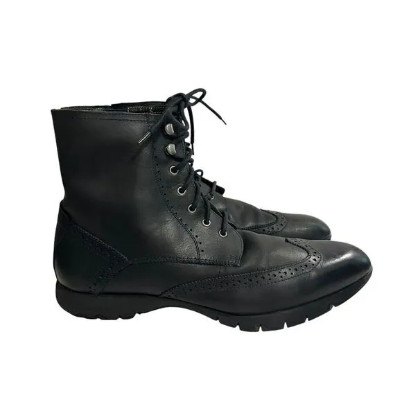 Hush Puppies Men’s Size 13 M H103421 Brogue Oxford Vibram Boots Leather Five