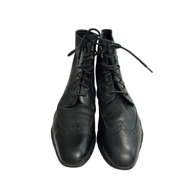 Hush Puppies Men’s Size 13 M H103421 Brogue Oxford Vibram Boots Leather Five