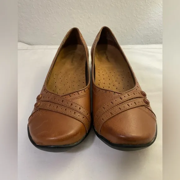 HUSH PUPPIES Women’s Burlesque Loafer Leather Slip On Shoes Size 9